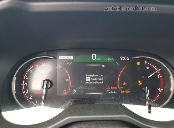 2T3C1RFV2SW425669 2025 TOYOTA RAV4 Blue ხელსაწყოთა პანელის ხედი