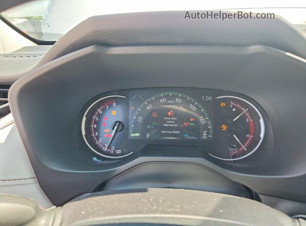 2T3C1RFV3SC337330 2025 TOYOTA RAV4 Gray Вид щитка приладів