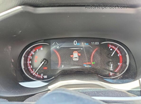 2T3C1RFV3SW394593 2025 TOYOTA RAV4 White ხელსაწყოთა პანელის ხედი