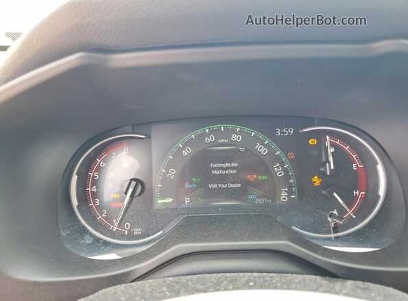 2T3C1RFV3SW436793 2025 TOYOTA RAV4 White Instrument cluster view