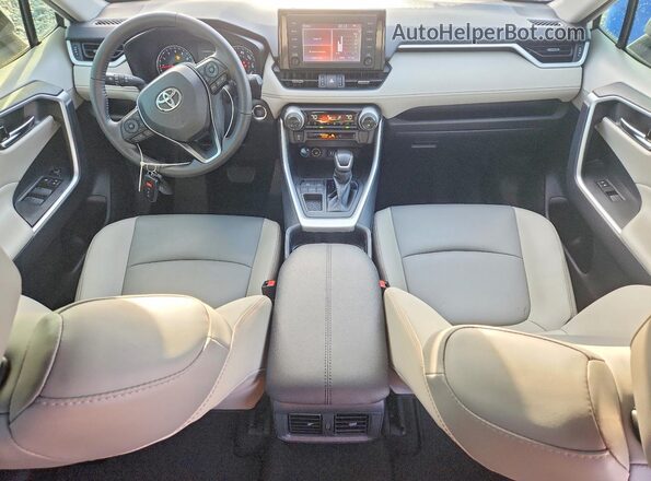 2T3C1RFV4KW050562 2019 TOYOTA RAV4 White Dashboard view