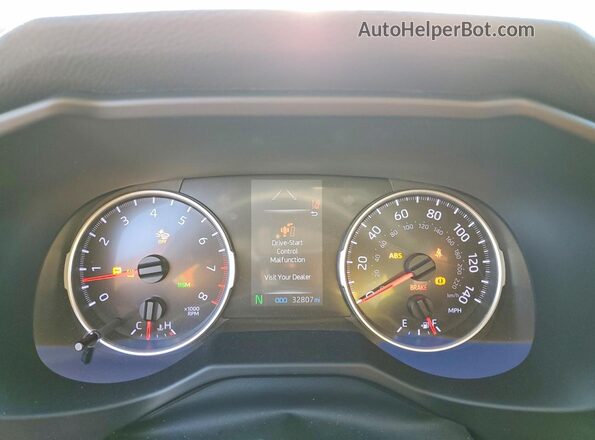 2T3C1RFV4LW097933 2020 TOYOTA RAV4 Белый Вид щитка приборов