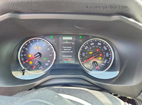 2T3C1RFV4NC197079 2022 TOYOTA RAV4 Black Instrument cluster view