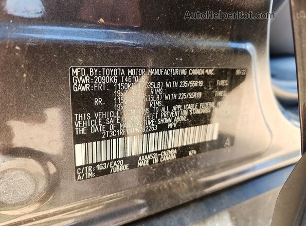 2T3C1RFV4PW282263 2023 TOYOTA RAV4 Gray 360 interior view
