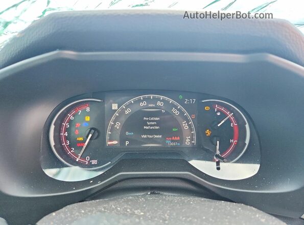 2T3C1RFV4RW357028 2024 TOYOTA RAV4 White Widok zestawu wskaźników