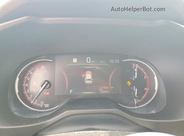 2T3C1RFV5PW262880 2023 TOYOTA RAV4 Gray ხელსაწყოთა პანელის ხედი