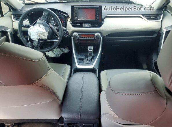2T3C1RFV6KW012363 2019 TOYOTA RAV4 Silver Dashboard view