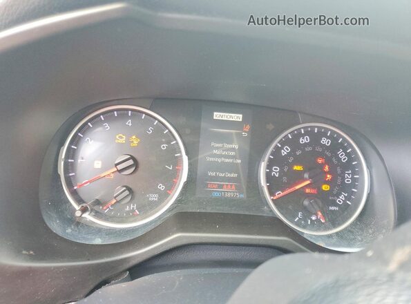 2T3C1RFV6KW012363 2019 TOYOTA RAV4 Silver Instrument cluster view