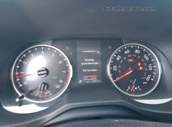 2T3C1RFV6MW145952 2021 TOYOTA RAV4 Серый Вид щитка приборов