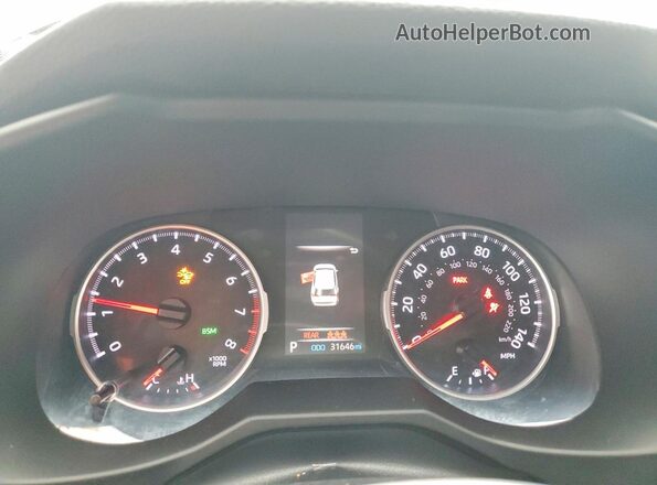 2T3C1RFV8MC172538 2021 TOYOTA RAV4 Серый Вид щитка приборов