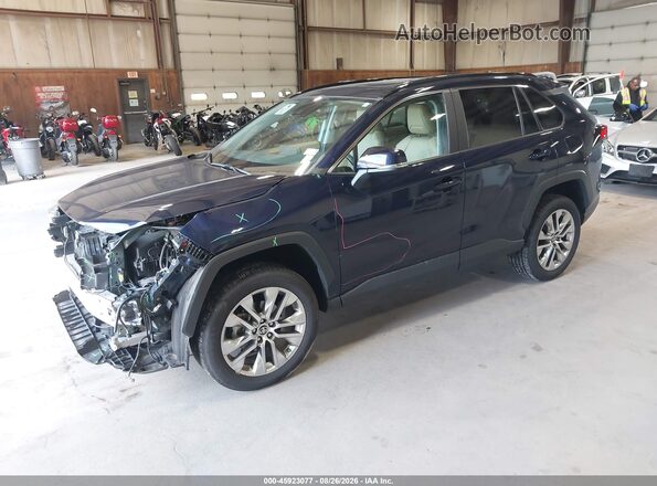 2T3C1RFV8MW155625 2021 TOYOTA RAV4 Dark Blue Передняя левая четверть