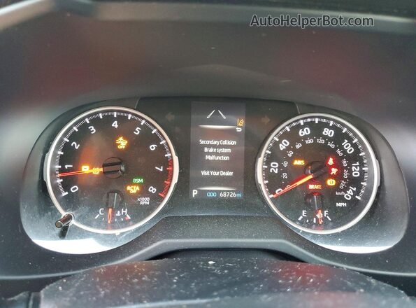 2T3C1RFVXMC163890 2021 TOYOTA RAV4 Черный Вид щитка приборов