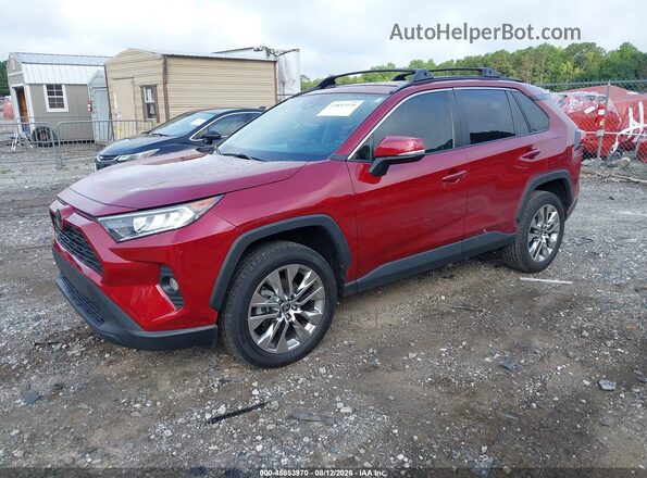 2T3C1RFVXMW173382 2021 TOYOTA RAV4 Red Առջևի ձախ երեք քառորդ տեսարան