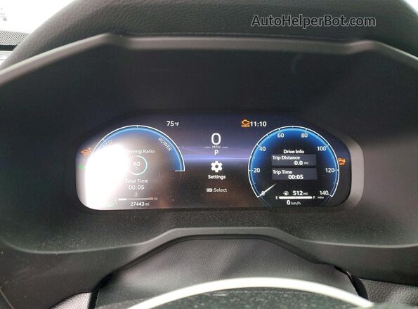 2T3D6RFV5RW079925 2024 TOYOTA RAV4 Gray Widok zestawu wskaźników