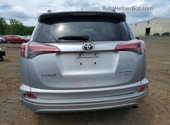 2T3DFREV1HW580214 2017 TOYOTA RAV4 Silver Widok z tyłu