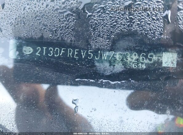 2T3DFREV5JW763265 2018 TOYOTA RAV4 Black 