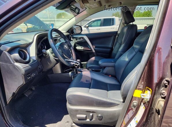 2T3DFREV7HW558606 2017 TOYOTA RAV4 Burgundy წინა სალონის ხედი