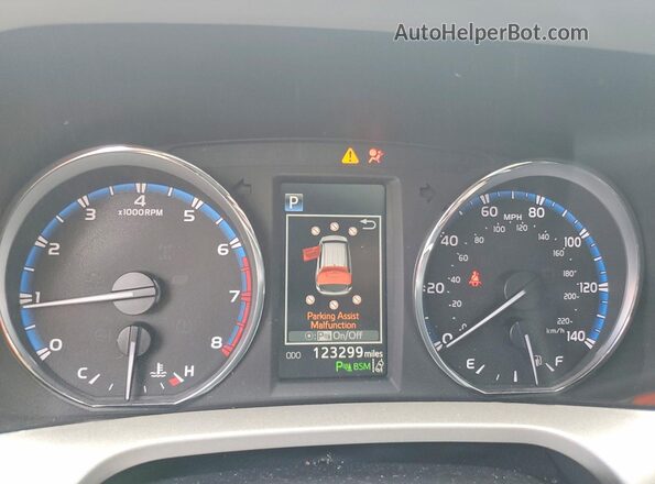 2T3DFREV8GW444208 2016 TOYOTA RAV4 Black Սարքավորումների վահանակի տեսք