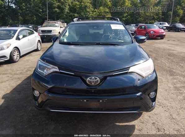 2T3DFREV8HW578590 2017 TOYOTA RAV4 Blue Вид щитка приладів