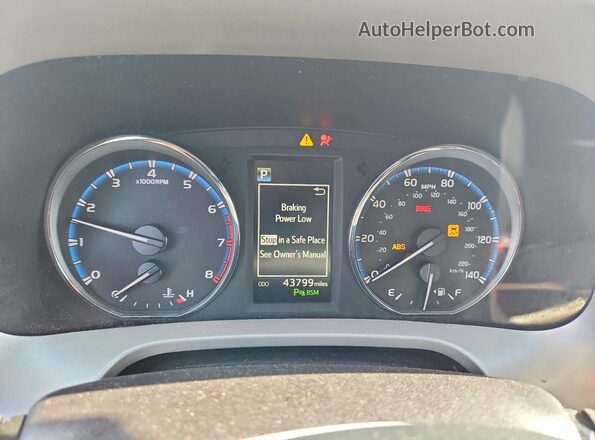 2T3DFREV8JW696127 2018 TOYOTA RAV4 White Սարքավորումների վահանակի տեսք