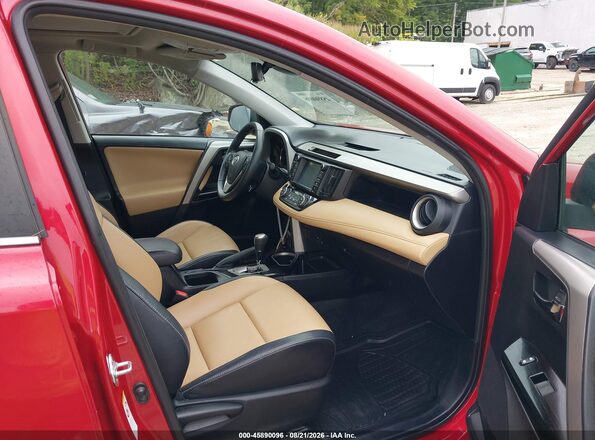 2T3DFREVXGW476254 2016 TOYOTA RAV4 Red Front interior view