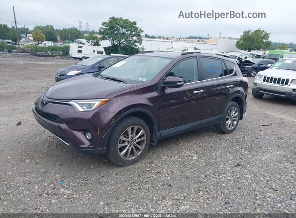 2T3DFREVXGW533908 2016 TOYOTA RAV4 Burgundy Vista tres cuartos delantera izquierda