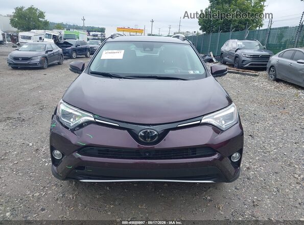 2T3DFREVXGW533908 2016 TOYOTA RAV4 Burgundy Vista del cuadro de instrumentos
