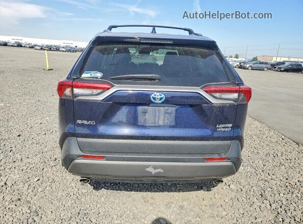2T3DWRFV1KW041100 2019 TOYOTA RAV4 Blue უკანა ხედი