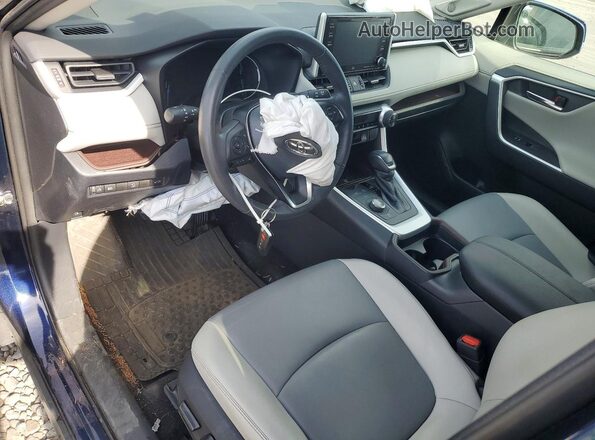 2T3DWRFV1KW041100 2019 TOYOTA RAV4 Blue წინა პანელის ხედი