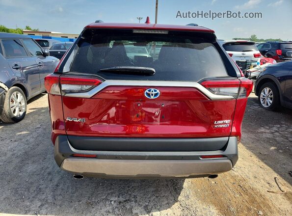 2T3DWRFV2LW078013 2020 TOYOTA RAV4 Burgundy Vista trasera