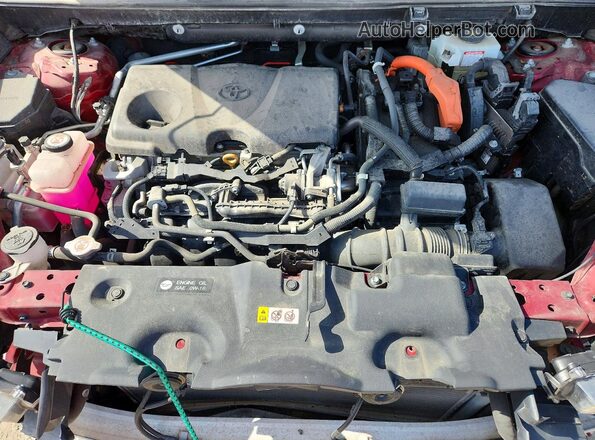 2T3DWRFV2LW078013 2020 TOYOTA RAV4 Burgundy Vista del compartimento del motor