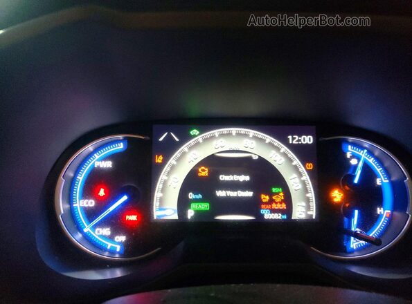 2T3DWRFV4KW026770 2019 TOYOTA RAV4 Gray ხელსაწყოთა პანელის ხედი