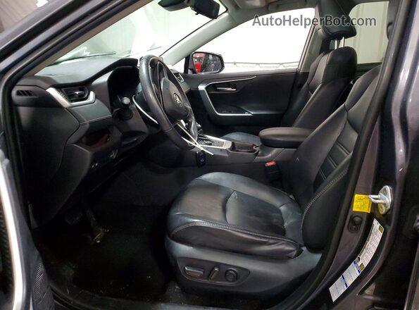 2T3DWRFV6KW003975 2019 TOYOTA RAV4 Charcoal Widok wnętrza z przodu