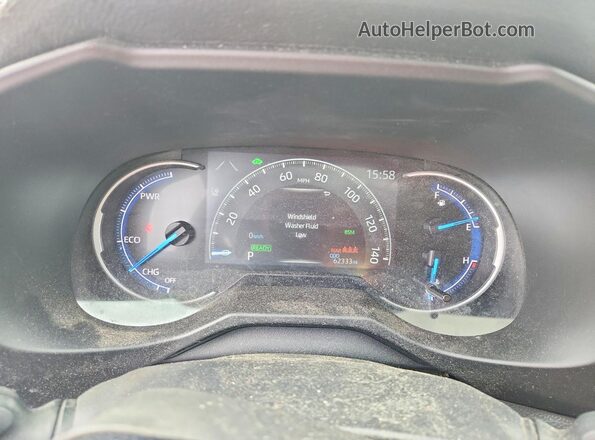 2T3DWRFV7LW055715 2020 TOYOTA RAV4 White Вид щитка приладів