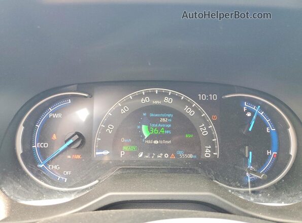 2T3DWRFVXKW035974 2019 TOYOTA RAV4 Синий Вид щитка приборов