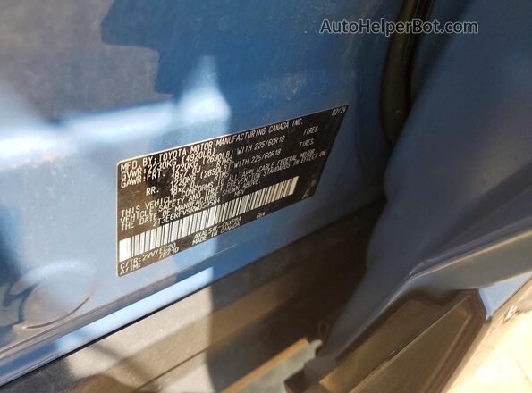2T3E6RFV9RW059584 2024 TOYOTA RAV4 Синий Вид наклейки с VIN-кодом