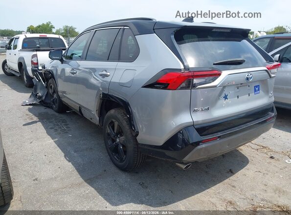 2T3E6RFVXMW007471 2021 TOYOTA RAV4 HYBRID Серебряный Задняя левая четверть