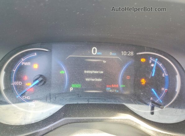 2T3EWRFV0LW074188 2020 TOYOTA RAV4 Gray Instrument cluster view