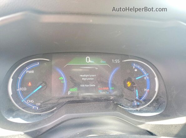 2T3EWRFV6LW099807 2020 TOYOTA RAV4 Серебряный Вид щитка приборов