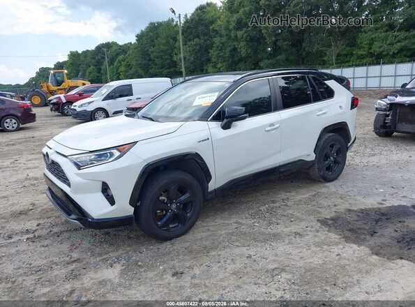 2T3EWRFV7KW008736 2019 TOYOTA RAV4 HYBRID White Front left