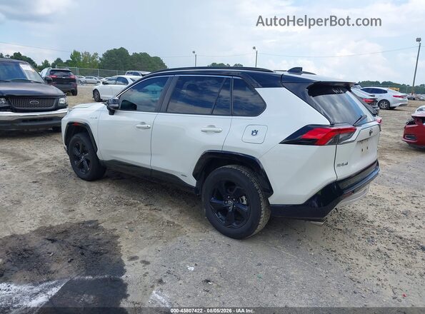 2T3EWRFV7KW008736 2019 TOYOTA RAV4 HYBRID White Rear left