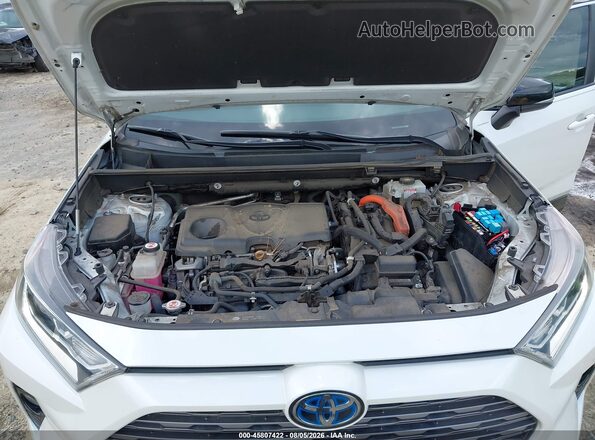 2T3EWRFV7KW008736 2019 TOYOTA RAV4 HYBRID White Rear view