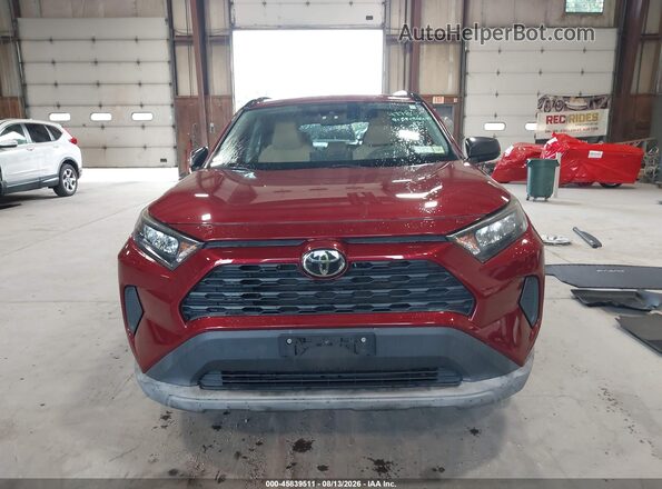 2T3F1RFV0KW045551 2019 TOYOTA RAV4 Maroon Вид щитка приладів