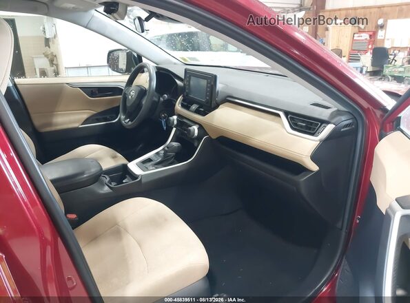2T3F1RFV0KW045551 2019 TOYOTA RAV4 Maroon Вид салону спереду