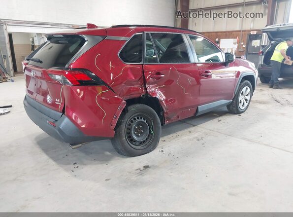 2T3F1RFV0KW045551 2019 TOYOTA RAV4 Maroon Задня права чверть