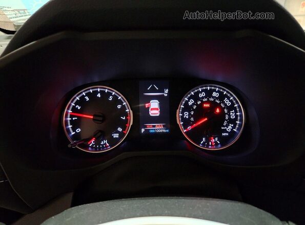 2T3F1RFV0KW068764 2019 TOYOTA RAV4 Black Սարքավորումների վահանակի տեսք