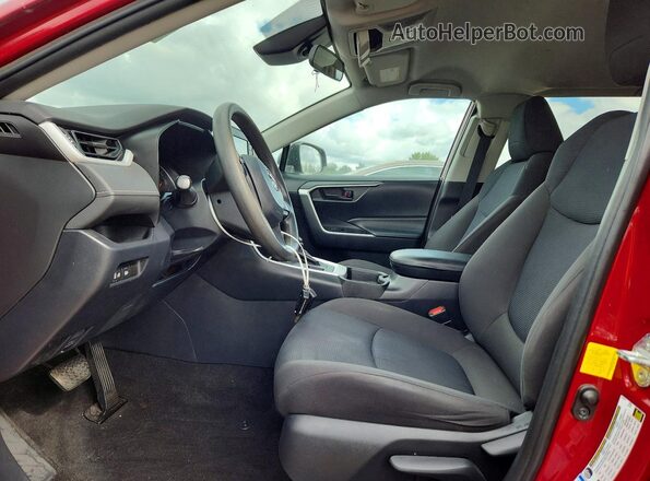 2T3F1RFV0KW077996 2019 TOYOTA RAV4 Burgundy Вид салону спереду