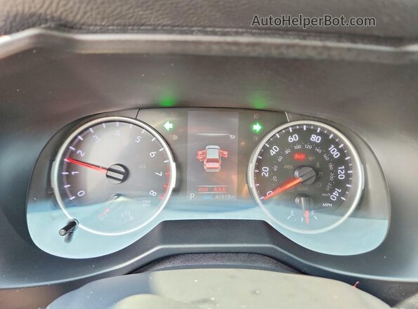 2T3F1RFV0KW077996 2019 TOYOTA RAV4 Burgundy Вид щитка приладів