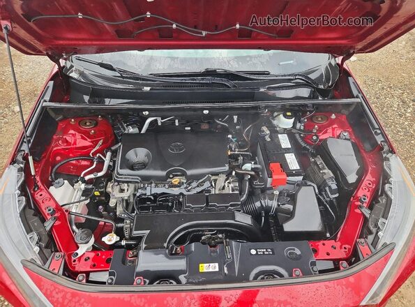 2T3F1RFV0KW077996 2019 TOYOTA RAV4 Burgundy Вид підкапотного простору