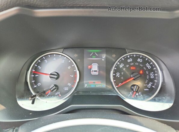 2T3F1RFV0MC175866 2021 TOYOTA RAV4 Black Instrument cluster view